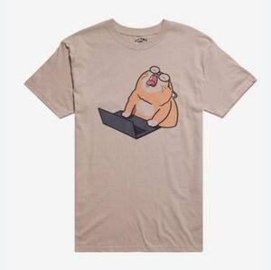 Cat Laptop Yawn Hot Topic Tee Shirt Sz S New Tags